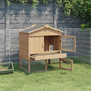 vidaXL Tyúkól Barna 75 x 59 x 60 cm