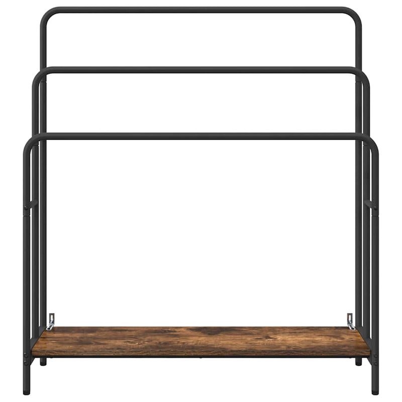 vidaXL Ruhaszárító polcokkal Füstölt tölgy 90 x 30 x 100.5 cm Faanyag