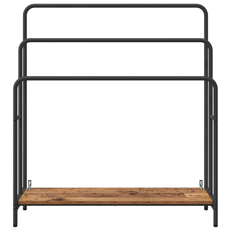 vidaXL Ruhaszárító polcokkal Régi fa 90 x 30 x 100.5 cm Faanyag