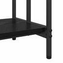 vidaXL Ruhaszárító polcokkal Musta tammi 60 x 30 x 100.5 cm Faanyag