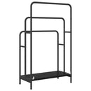 vidaXL Ruhaszárító polcokkal Musta tammi 60 x 30 x 100.5 cm Faanyag