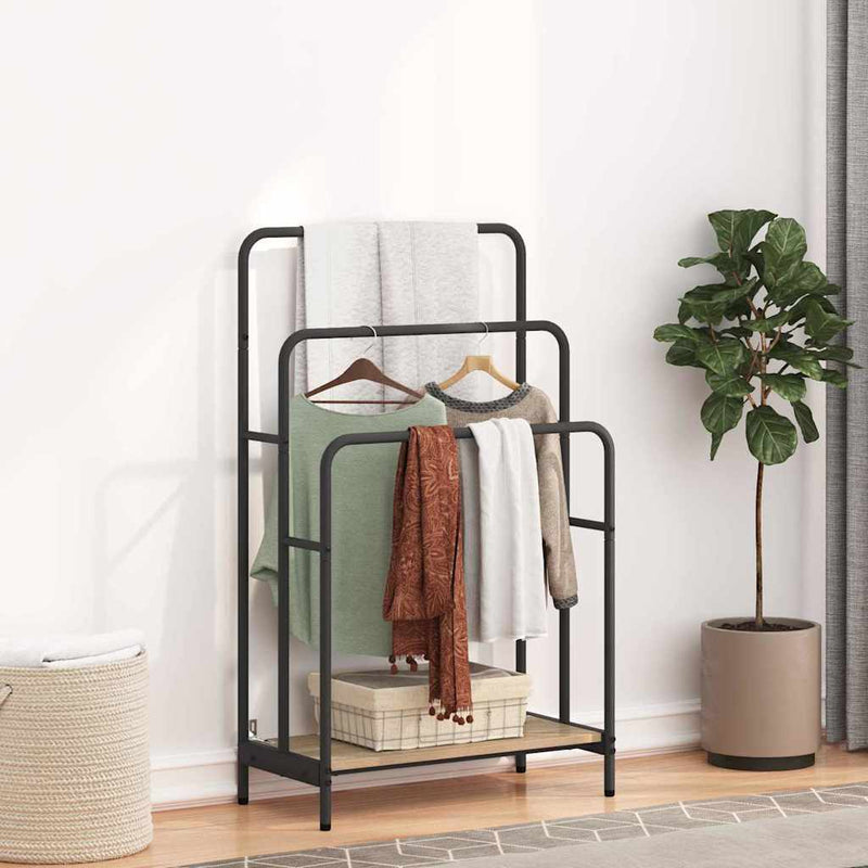 vidaXL Ruhaszárító polcokkal sonoma tölgy 60 x 30 x 100.5 cm Faanyag