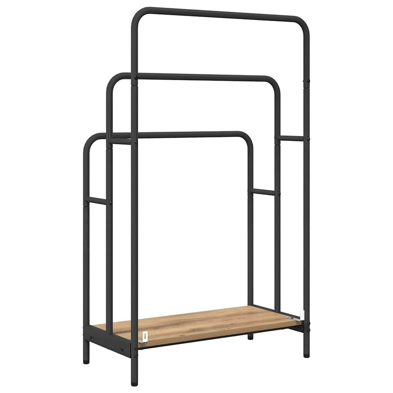 vidaXL Ruhaszárító polcokkal kézműves tölgy 60 x 30 x 100.5 cm Faanyag