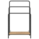 vidaXL Ruhaszárító polcokkal kézműves tölgy 60 x 30 x 100.5 cm Faanyag