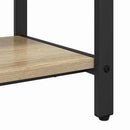 vidaXL Kabáthorog polcokkal Sonoma tölgy 75 x 34 x 184 cm Faanyag