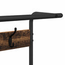 vidaXL Kabáthorog polcokkal tárolóval Öreg fa 75 x 34 x 184 cm Faanyag