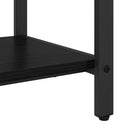 vidaXL Kabáthorog polcokkal Fekete tölgy 95 x 34 x 184 cm Faanyag