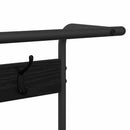 vidaXL Kabáthorog polcokkal Fekete tölgy 95 x 34 x 184 cm Faanyag