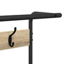 vidaXL Kabáthorog polcokkal Sonoma tölgy 95 x 34 x 184 cm Faanyag