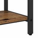 vidaXL Kabáthorog polcokkal tárolóval Öreg fa 95 x 34 x 184 cm Faanyag