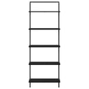 vidaXL Könyvespolc Musta tammi 60 x 24 x 168 cm Faanyag