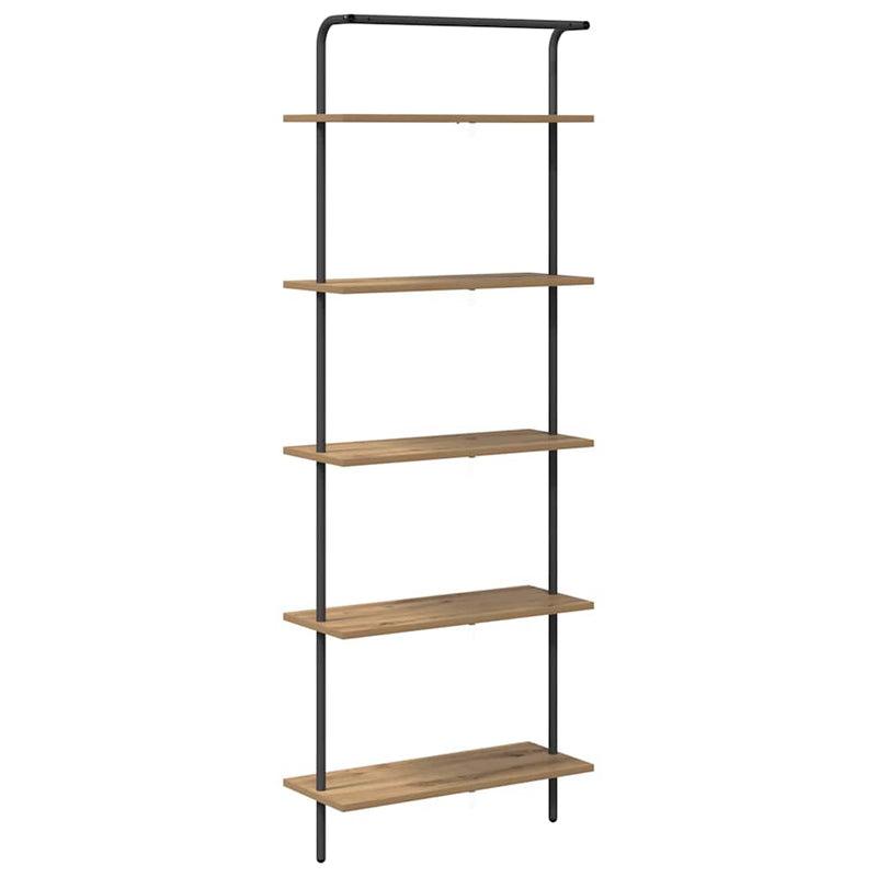 vidaXL Könyvespolc kézműves tölgy 60 x 24 x 168 cm Faanyag