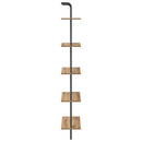 vidaXL Könyvespolc 5 szintes 60 x 24 x 168 cm Szerelt fa Artisan tölgy