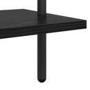 vidaXL Könyvespolc Musta tammi 60 x 24 x 203 cm Faanyag