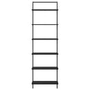 vidaXL Könyvespolc Fekete tölgy 60 x 24 x 203 cm Faanyag