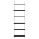 vidaXL Könyvespolc Musta tammi 60 x 24 x 203 cm Faanyag