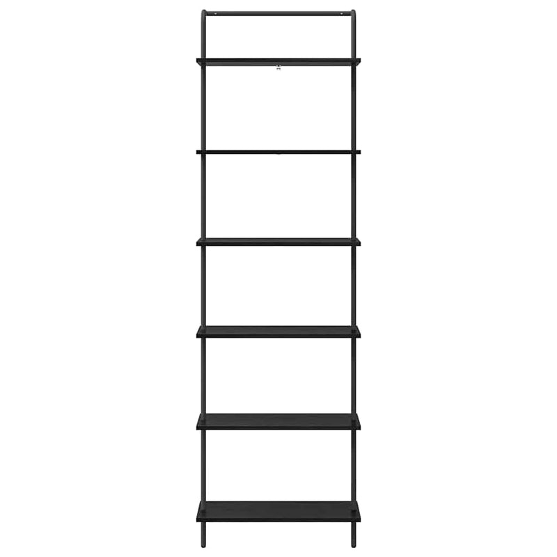 vidaXL Könyvespolc Musta tammi 60 x 24 x 203 cm Faanyag