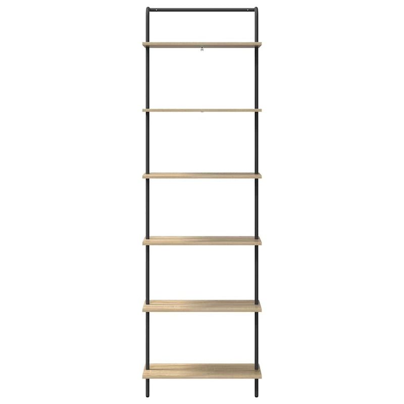 vidaXL Könyvespolc sonoma tölgy 60 x 24 x 203 cm Faanyag