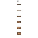 vidaXL Könyvespolc Füstölt tölgy 60 x 24 x 203 cm Faanyag
