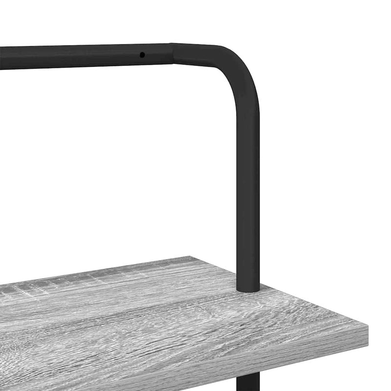 vidaXL Könyvespolc Szürke sonoma 60 x 24 x 203 cm Faanyag