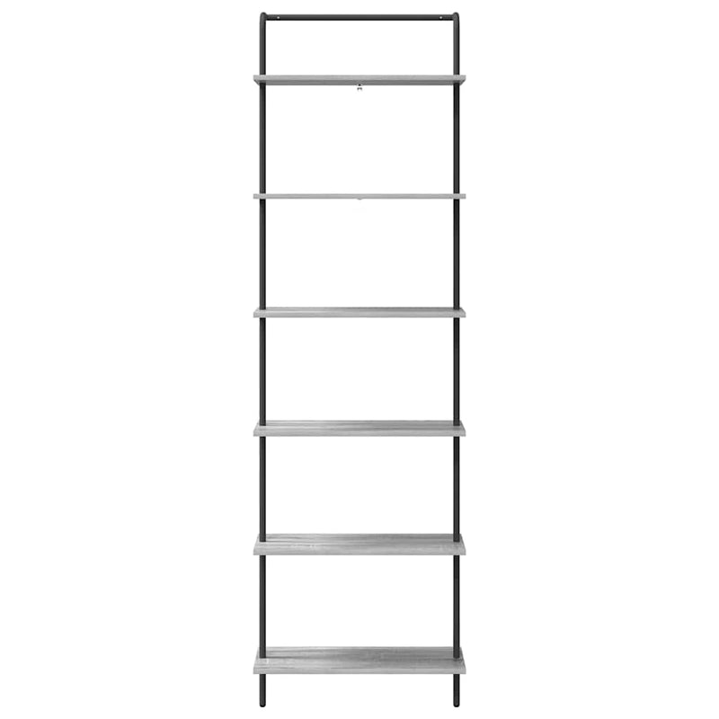 vidaXL Könyvespolc Szürke sonoma 60 x 24 x 203 cm Faanyag