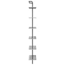 vidaXL Könyvespolc Szürke Sonoma 60 x 24 x 203 cm Faanyag