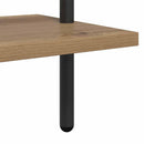 vidaXL Könyvespolc 6 szintes 60 x 24 x 203 cm Szerelt fa Artisan tölgy