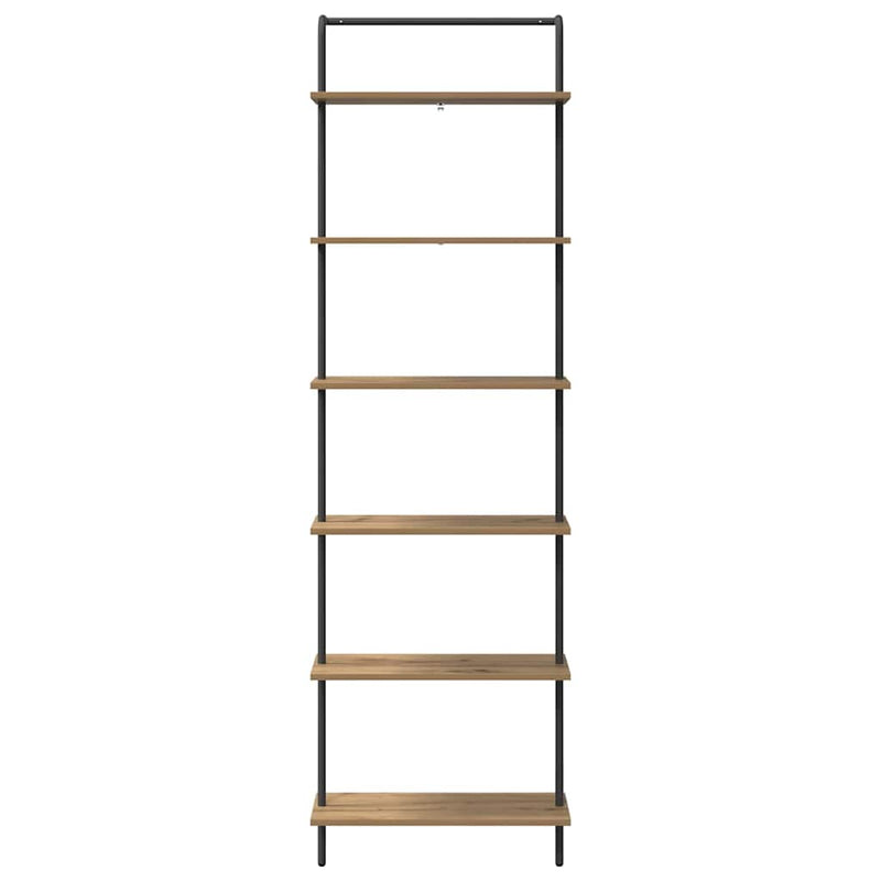 vidaXL Könyvespolc kézműves tölgy 60 x 24 x 203 cm Faanyag