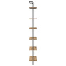 vidaXL Könyvespolc 6 szintes 60 x 24 x 203 cm Szerelt fa Artisan tölgy