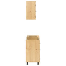 vidaXL Cabinet polcokkal tárolóval SKI 4 pcs Mézes Barna Tömör fenyőfa