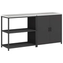 vidaXL Konyhai Tároló Készlet HATTEM 2 pcs Fekete