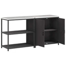 vidaXL Konyhai Tároló Készlet HATTEM 2 pcs Fekete