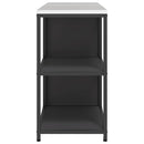 vidaXL Konyhai Tároló Készlet polcokkal tárolóval 2 pcs Fekete Acél