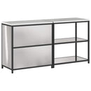 vidaXL Konyhai Tároló Készlet polcokkal tárolóval 2 pcs Ezüst Acél