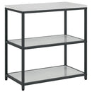 vidaXL Konyhai Tároló Készlet polcokkal tárolóval 2 pcs Ezüst Acél