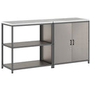 vidaXL Konyhai Tároló Készlet polcokkal tárolóval 2 pcs Rozsdás Acél