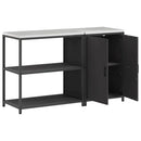 vidaXL Konyhai Tároló Készlet HATTEM 2 pcs Fekete