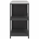 vidaXL Konyhai Tároló Készlet 2 pcs Fekete Hidegen hengerelt acél