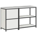 vidaXL Konyhai Tároló Készlet 2 pcs Fehér Hidegen hengerelt acél