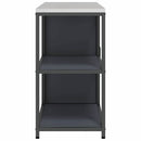 vidaXL Konyhai Tároló Készlet polcokkal tárolóval 2 pcs Antracitszürke