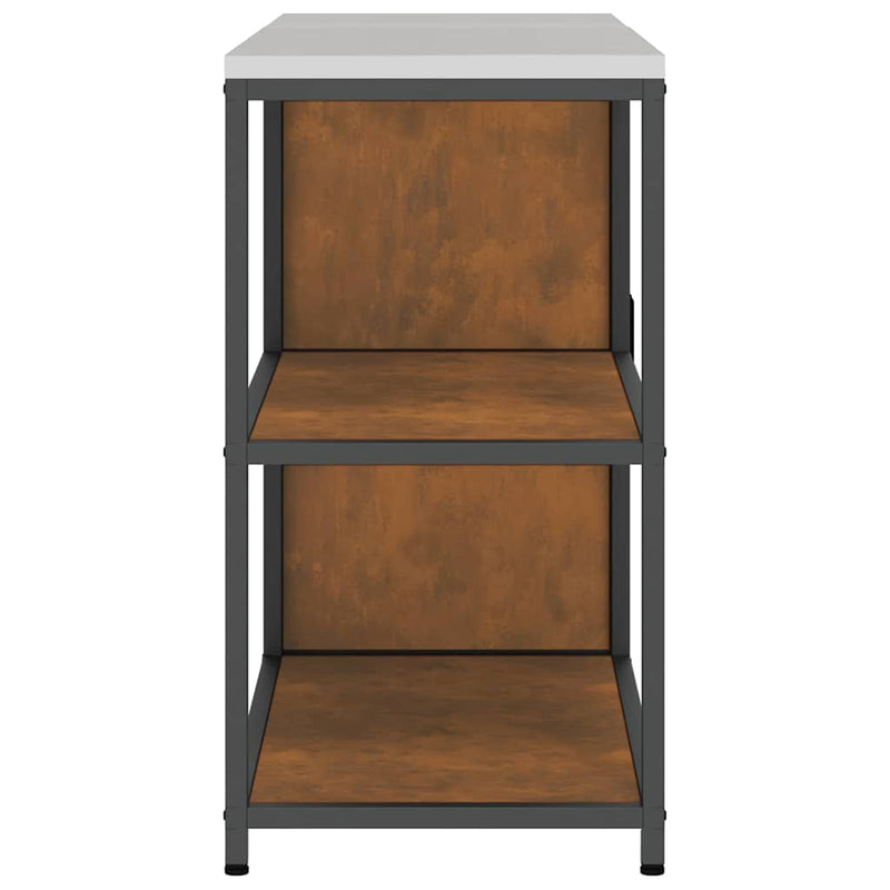 vidaXL Konyhai Tároló Készlet ajtóval 2 pcs Rozsdás időjárásálló acél