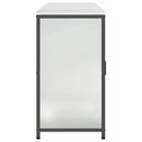 vidaXL Konyhai Tároló Készlet polcokkal Egyéb ajtóval 3 pcs Ezüst Acél