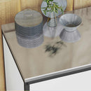 vidaXL Konyhai Tároló Készlet polcokkal tárolóval 2 pcs Fehér Acél