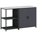 vidaXL Konyhai Tároló Készlet polcokkal tárolóval 2 pcs Antracit Acél