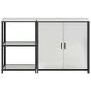vidaXL Konyhai Tároló Készlet HATTEM 2 pcs Ezüst Horganyzott Acél