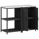 vidaXL Konyhai Tároló Készlet HATTEM 2 pcs Fekete