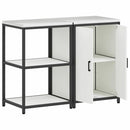 vidaXL Konyhai Tároló Készlet HATTEM 2 pcs Fehér