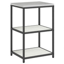 vidaXL Konyhai Tároló Készlet polcokkal tárolóval 3 pcs Fehér Acél