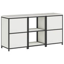 vidaXL Konyhai Tároló Készlet polcokkal tárolóval 3 pcs Fehér Acél