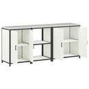 vidaXL Konyhai Tároló Készlet HATTEM 3 pcs Fehér